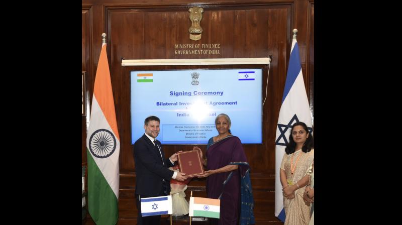 भारत-इजरायल द्विपक्षीय निवेश समझौता लागू, निवेशकों को मिलेगा अधिक संरक्षण; दोनों देशों के आर्थिक रिश्तों को मिलेगी नई मजबूती भारत-इजरायल द्विपक्षीय निवेश समझौता लागू, निवेशकों को मिलेगा अधिक संरक्षण; दोनों देशों के आर्थिक रिश्तों को मिलेगी नई मजबूती