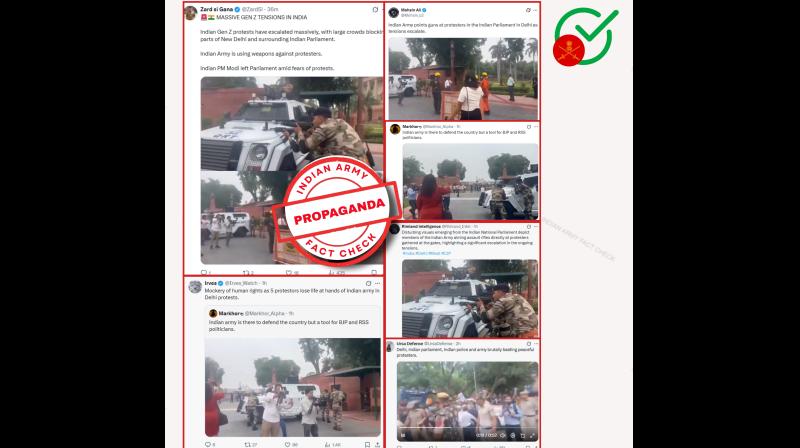 दिल्ली में प्रदर्शनकारियों पर कार्रवाई के लिए बुलाई गई सेना? फैक्ट चेक में सामने आया पाकिस्तान कनेक्शन दिल्ली में प्रदर्शनकारियों पर कार्रवाई के लिए बुलाई गई सेना? फैक्ट चेक में सामने आया पाकिस्तान कनेक्शन