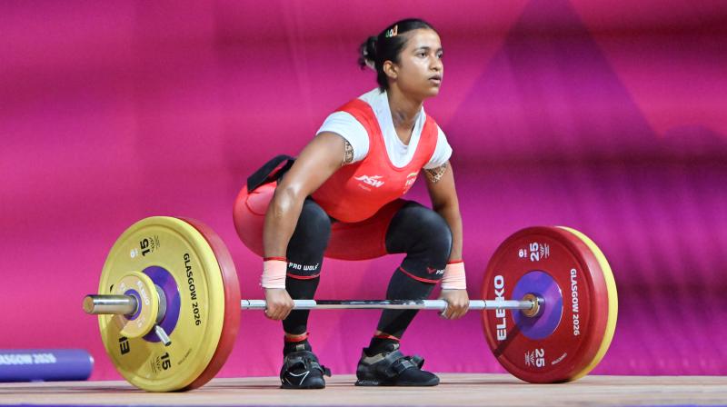 सीडब्ल्यूजी 2026: वेटलिफ्टर ज्ञानेश्वरी देवी ने 53 किलोग्राम वर्ग में जीता सिल्वर, भारत के नाम पांचवां मेडल सीडब्ल्यूजी 2026: वेटलिफ्टर ज्ञानेश्वरी देवी ने 53 किलोग्राम वर्ग में जीता सिल्वर, भारत के नाम पांचवां मेडल