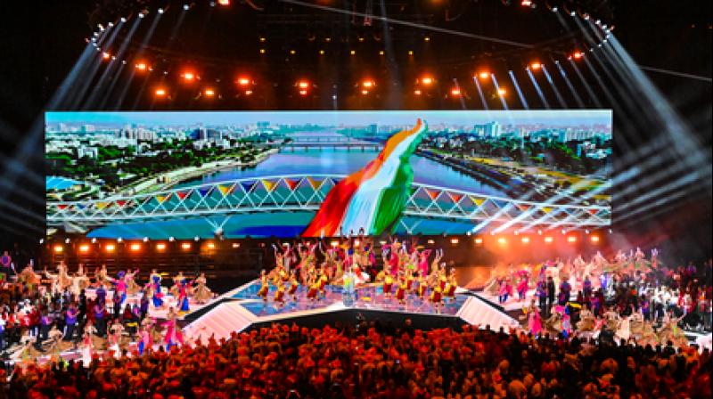 शानदार क्लोजिंग सेरेमनी के साथ सीडब्ल्यूजी 2026 का समापन, भारत को सौंपी गई मेजबानी शानदार क्लोजिंग सेरेमनी के साथ सीडब्ल्यूजी 2026 का समापन, भारत को सौंपी गई मेजबानी