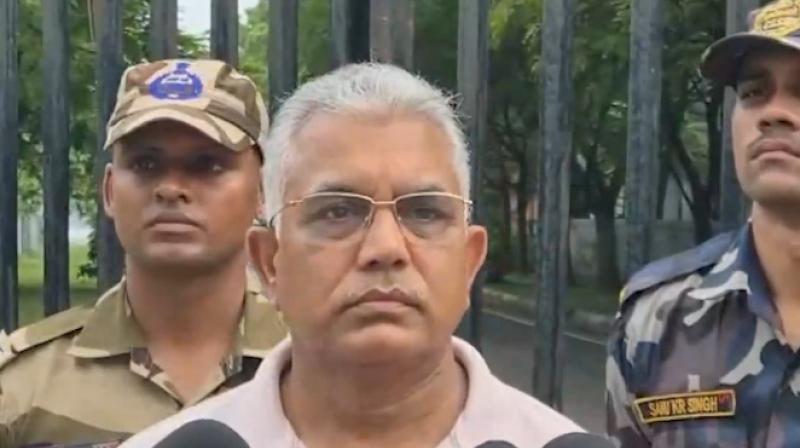ममता बनर्जी पर हमले को दिलीप घोष ने बताया उनके कामों का नतीजा, ममता बनर्जी पर हमले को दिलीप घोष ने बताया उनके कामों का नतीजा,