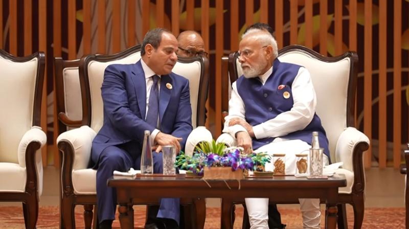 मिस्र के राष्ट्रपति सिसी और प्रधानमंत्री मोदी ने की द्विपक्षीय बैठक मिस्र के राष्ट्रपति सिसी और प्रधानमंत्री मोदी ने की द्विपक्षीय बैठक