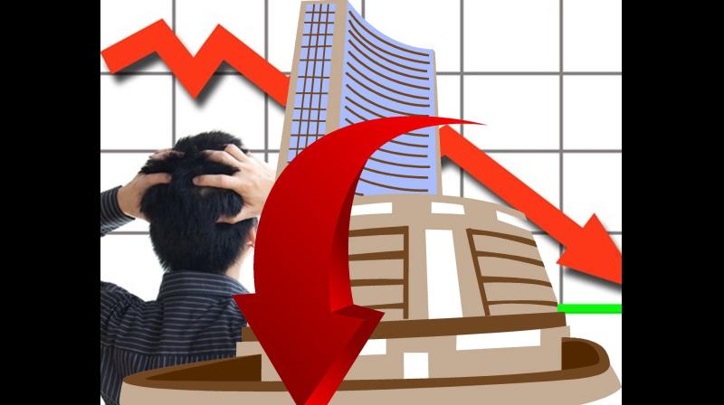 मध्य पूर्व संकट से शेयर बाजार में बड़ी गिरावट; सेंसेक्स 2,497 अंक लुढ़का, निवेशकों के डूबे करीब 12 लाख करोड़ रुपए मध्य पूर्व संकट से शेयर बाजार में बड़ी गिरावट; सेंसेक्स 2,497 अंक लुढ़का, निवेशकों के डूबे करीब 12 लाख करोड़ रुपए
