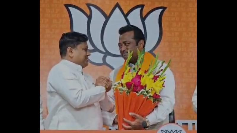 टीएमसी का साथ छोड़कर भाजपा में शामिल हुए पूर्व टेनिस खिलाड़ी लिएंडर पेस