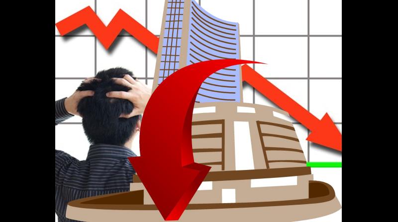 लगातार दूसरे दिन बाजार में छाई लाली, सेंसेक्स 852 अंक फिसला, निफ्टी 0.84 प्रतिशत गिरा