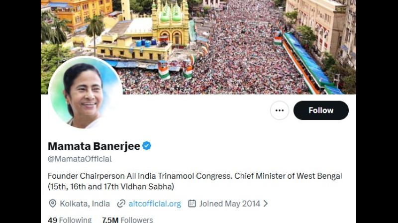 सुवेंदु अधिकारी ने अपडेट किया 'एक्स' प्रोफाइल, ममता बनर्जी ने 'एक्स सीएम' लिखने से किया परहेज सुवेंदु अधिकारी ने अपडेट किया 'एक्स' प्रोफाइल, ममता बनर्जी ने 'एक्स सीएम' लिखने से किया परहेज