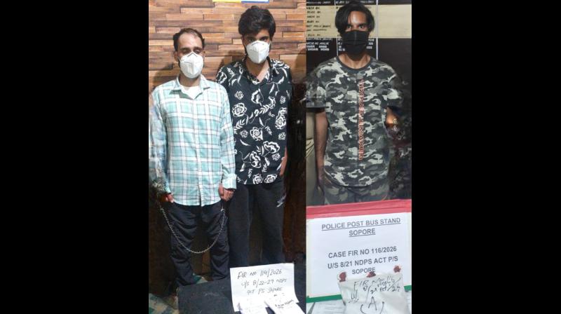 नशा मुक्त जम्मू-कश्मीर अभियान जारी, सोपोर पुलिस ने 23 ड्रग तस्कर पकड़े नशा मुक्त जम्मू-कश्मीर अभियान जारी, सोपोर पुलिस ने 23 ड्रग तस्कर पकड़े