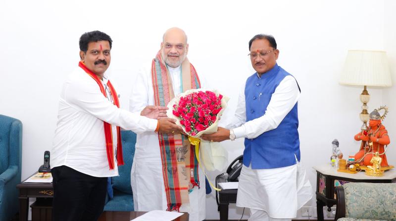 दिल्ली में 'बस्तर विकास मॉडल' पर मंथन, अमित शाह से सीएम विष्णु देव की दिल्ली में 'बस्तर विकास मॉडल' पर मंथन, अमित शाह से सीएम विष्णु देव की