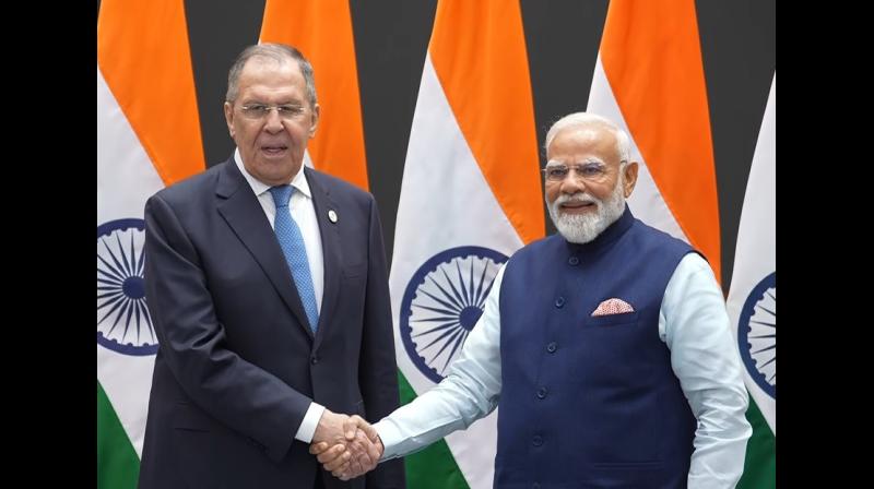 रूस के विदेश मंत्री लावरोव ने प्रधानमंत्री मोदी से की मुलाकात, रूस के विदेश मंत्री लावरोव ने प्रधानमंत्री मोदी से की मुलाकात,