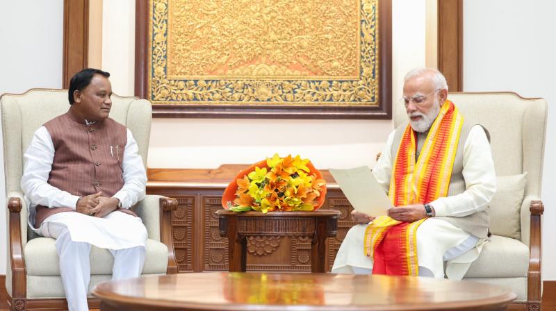 ओडिशा के सीएम मोहन चरण माझी ने प्रधानमंत्री नरेंद्र मोदी से की मुलाकात, राज्य के विकास पर हुई चर्चा ओडिशा के सीएम मोहन चरण माझी ने प्रधानमंत्री नरेंद्र मोदी से की मुलाकात, राज्य के विकास पर हुई चर्चा