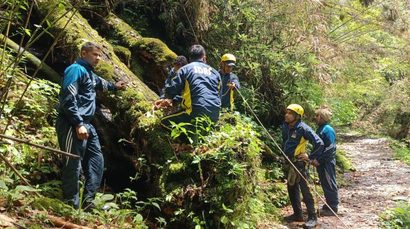 पिंडारी ग्लेशियर ट्रैक पर लापता ट्रैकर की तलाश में एसडीआरएफ का सर्च अभियान जारी