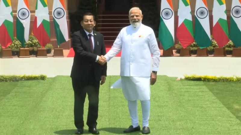 प्रधानमंत्री मोदी और म्यांमार के राष्ट्रपति की मुलाकात, द्विपक्षीय सहयोग मजबूत करने पर हुई चर्चा