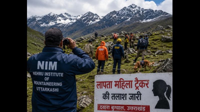 उत्तराखंड: दयारा बुग्याल में लापता महिला ट्रैकर की तलाश तेज, नेहरू पर्वतारोहण संस्थान की अभियान में शामिल उत्तराखंड: दयारा बुग्याल में लापता महिला ट्रैकर की तलाश तेज, नेहरू पर्वतारोहण संस्थान की अभियान में शामिल