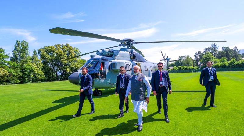 जी7 शिखर सम्मेलन में शामिल होने प्रधानमंत्री मोदी पहुंचे फ्रांस के एवियन, वैश्विक सहयोग पर जोर जी7 शिखर सम्मेलन में शामिल होने प्रधानमंत्री मोदी पहुंचे फ्रांस के एवियन, वैश्विक सहयोग पर जोर