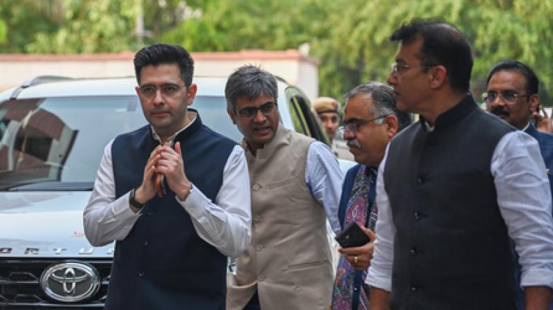 आप छोड़ने के बाद पहली बार पंजाब पहुंचे राघव चड्ढा, भाजपा अध्यक्ष आप छोड़ने के बाद पहली बार पंजाब पहुंचे राघव चड्ढा, भाजपा अध्यक्ष