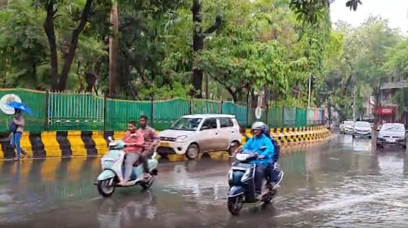 मुंबई में एक घंटे की बारिश से कई हिस्सों में जलभराव से जनजीवन प्रभावित मुंबई में एक घंटे की बारिश से कई हिस्सों में जलभराव से जनजीवन प्रभावित