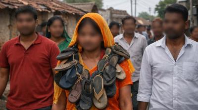 मध्य प्रदेश: उज्जैन के एक गांव में महिला को जूतों की माला पहनाकर घुमाया गया, छह गिरफ्तार