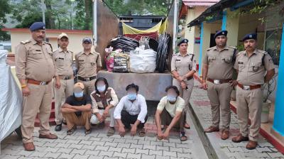 उत्तराखंड: कर्णप्रयाग से बिजली लाइन का सामान चुराने के आरोप में चार लोग गिरफ्तार