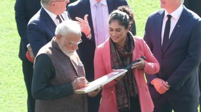 मेलबर्न क्रिकेट ग्राउंड पर पीएम मोदी ने भारत-ऑस्ट्रेलिया स्पोर्ट्स कोलेबरेशन रोडमैप लॉन्च किया