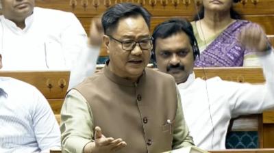 राहुल के संबोधन पर लोकसभा में हंगामा, रिजिजू बोले- 'नेता विपक्ष ने किया असंसदीय भाषा का इस्तेमाल'