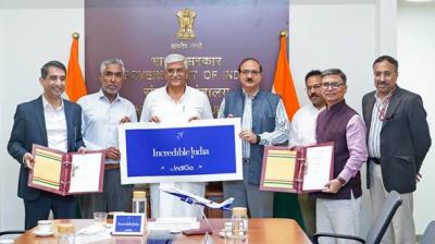 भारत को वैश्विक पर्यटन केंद्र बनाने के लिए सरकार ने इंडिगो के साथ किया समझौता, मिलकर चलाएंगे 'इन्क्रेडिबल इंडिया बाय इंडिगो' अभियान