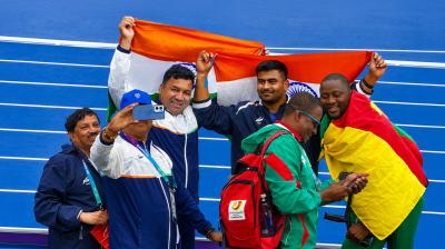 सीडब्ल्यूजी 2026: सोमन राणा-शुभम जुयाल का कमाल, एफ57 शॉट पुट में भारत ने 'गोल्ड' के साथ 'सिल्वर' भी जीता