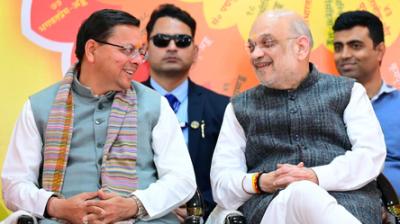 केंद्रीय गृहमंत्री अमित शाह के दौरे को लेकर सीएम धामी ने लिया कार्यक्रम स्थल का जायजा