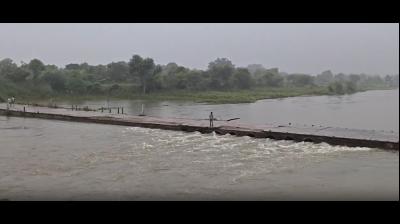 राजस्थान में मूसलाधार बारिश से जनजीवन प्रभावित, भरतपुर का बरेठा बांध