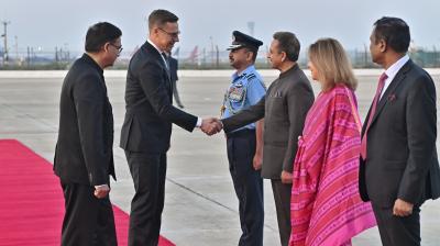 फिनलैंड के राष्ट्रपति अलेक्जेंडर स्टब तीन दिन की राजकीय यात्रा पर भारत पहुंचे
