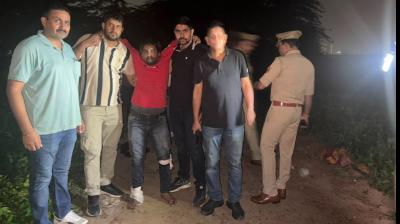 गाजियाबाद पुलिस ने मुठभेड़ के बाद पकड़े तीन गांजा तस्कर, फिरोजाबाद