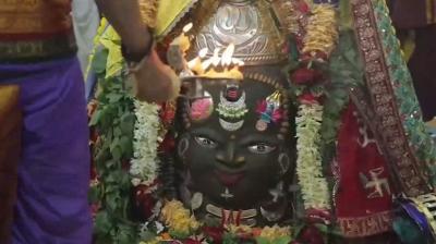 हरियाली अमावस्या पर बाबा महाकाल का अलौकिक शृंगार, हरी भांग और बेलपत्र की माला से सजे देवाधिदेव
