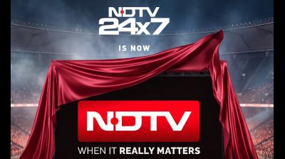एनडीटीवी 24x7 अब बना एनडीटीवी, नई ब्रांड पहचान के साथ पेश