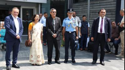 रक्षा सचिव राजेश कुमार सिंह दो दिवसीय दौरे पर आर्मेनिया पहुंचे, रक्षा