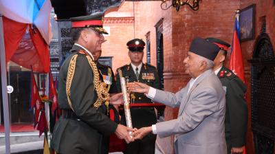 नेपाली सेना जनरल की मानद रैंक से भारतीय सेना प्रमुख धीरज सेठ सम्मानित