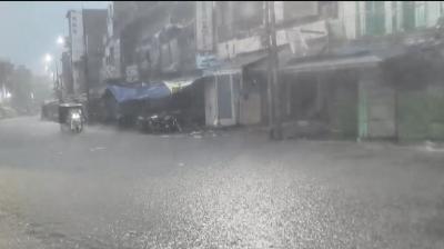 भारी बारिश से प्रयागराज के कई इलाकों में जलभराव, जॉर्ज टाउन थाने तक