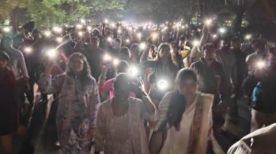 रांचीः जेएसएससी-सीजीएल रद्द करने के विरोध में चयनित अभ्यर्थी सड़क पर