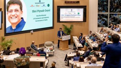 पीयूष गोयल ने भारत-सिंगापुर आर्थिक रिश्तों को और मजबूत करने पर दिया जोर, व्यापार और निवेश सहयोग बढ़ाने की दोहराई प्रतिबद्धता