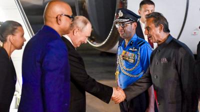 ब्रिक्स समिट के लिए दिल्ली पहुंचे रूसी राष्ट्रपति पुतिन, आज पीएम मोदी