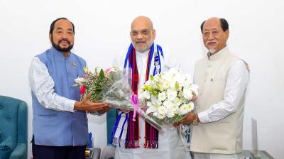 नागालैंड के सीएम रियो और डिप्टी सीएम पैटन ने गृह मंत्री अमित शाह से