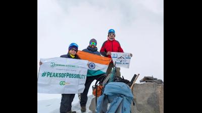 लखनऊ की पर्वतारोही पूर्वा धवन ने 5,826 मीटर ऊंची रुद्रगैरा चोटी पर