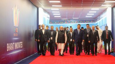 भारत मंडपम में डीप-टेक का जलवा, पीएम मोदी संग ब्रिक्स नेताओं ने देखी