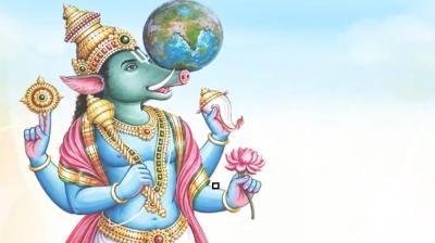 भगवान वराह की जयंती के पावन अवसर पर केंद्रीय मंत्री गडकरी और सीएम