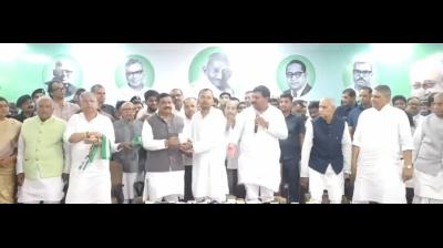 जदयू में शामिल हुए निशांत, कहा- पार्टी और जनता के विश्वास पर खरा उतरने की कोशिश करूंगा