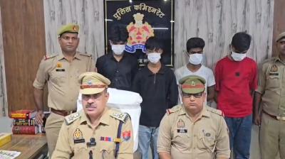 मोबाइल लूट गैंग का खुलासा, चार आरोपी गिरफ्तार; 24 मोबाइल और लैपटॉप