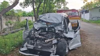 तमिलनाडु: पेरंबलुर के पास कार और बस की टक्कर में तीन लोगों की मौत,