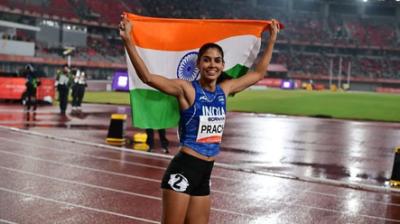 एशियन गेम्स: प्राची ने महिलाओं की 400 मीटर दौड़ में जीता ब्रॉन्ज;