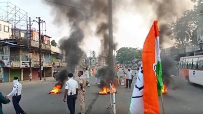 एसआईआर के विरोध में इंडिया गठबंधन के 12 घंटे के बंद से पूरे ओडिशा में