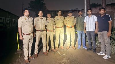 मथुरा में पुलिस मुठभेड़: जमीनी विवाद में फायरिंग करने वाले दो बदमाश