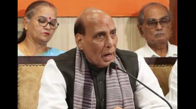 'बांग्लादेश की तर्ज पर सत्ता परिवर्तन चाहता है विपक्ष', राजनाथ सिंह