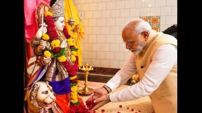 नवरात्र का सातवां दिन: पीएम मोदी ने शेयर किया देवी की स्तुति का भजन,